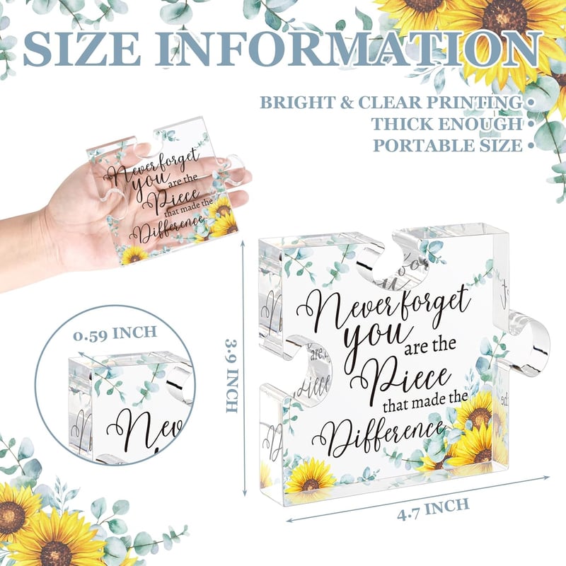 Inspirational Desk Decor for Women - Farewell Gift for Coworkers