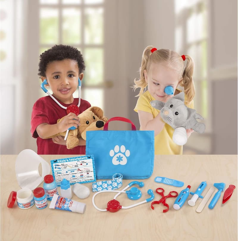 Kids Veterinary Play Set - 24 pcs STEAM Doctor Kit Ages 3+