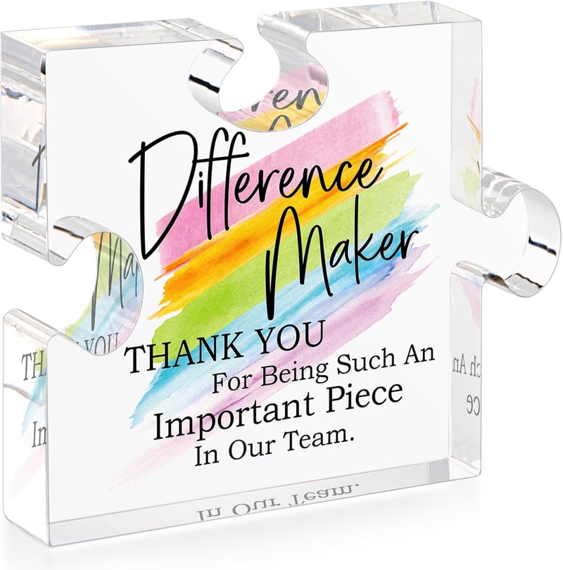 Difference Maker Desk Sign for Mentors and Colleagues