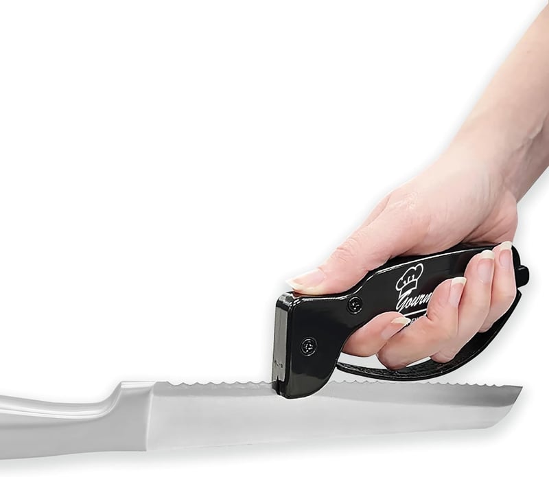 Gourmet Knife Sharpener with Reversible Tungsten Carbide Blades