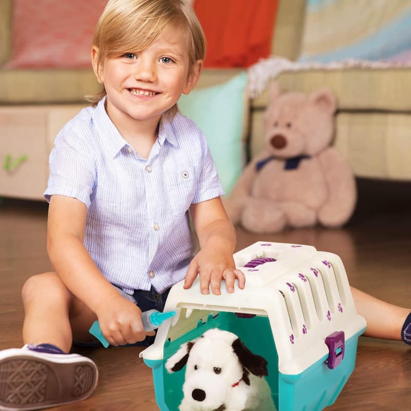Veterinarian Toy Set - Plush Dalmatian & 15-Piece Medical Kit