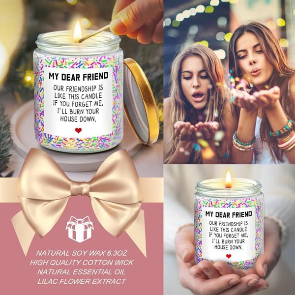 Birthday Gift Basket for Women - Lavender Scented Candles & Tumbler