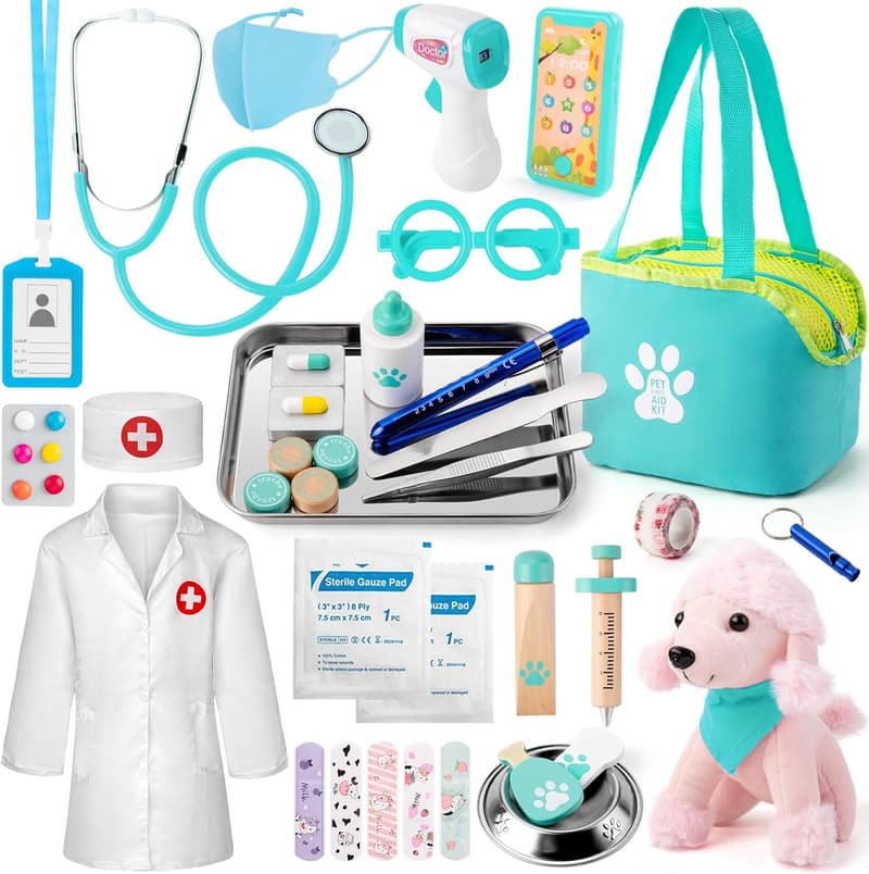 Kids' 37PC Pretend Play Doctor Kit with Accessories