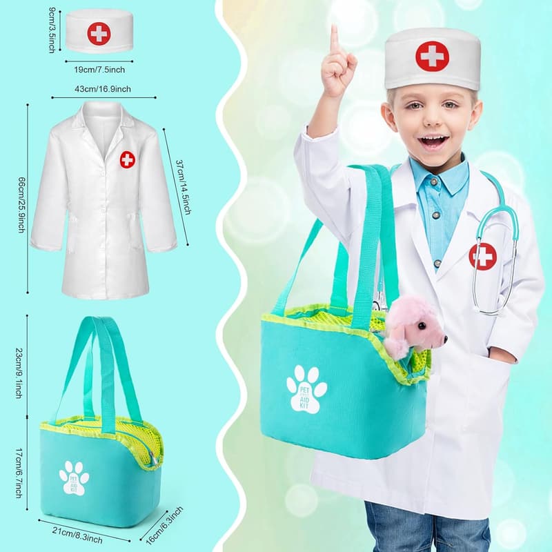 Kids' 37PC Pretend Play Doctor Kit with Accessories