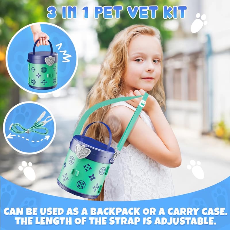 Kids Veterinarian Playset - 23-Piece Doctor Kit for Ages 4-8