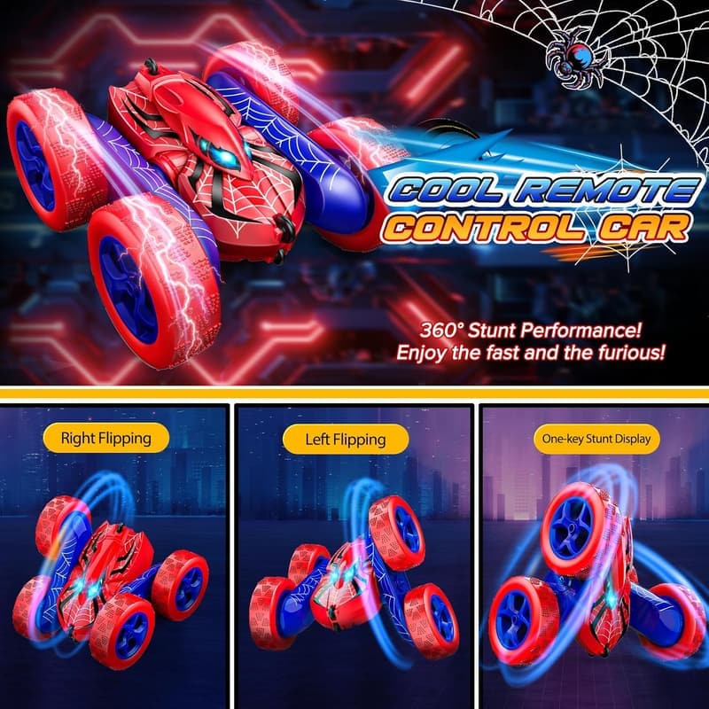 Remote Control Car for Kids, 360° Flip 4WD Rechargeable
