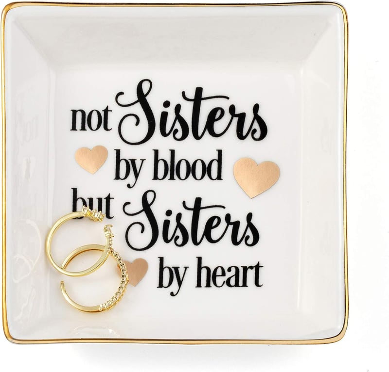 Best Friend Birthday Gift: Marble Ceramic Ring Dish Tray
