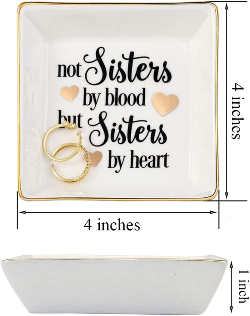Best Friend Birthday Gift: Marble Ceramic Ring Dish Tray