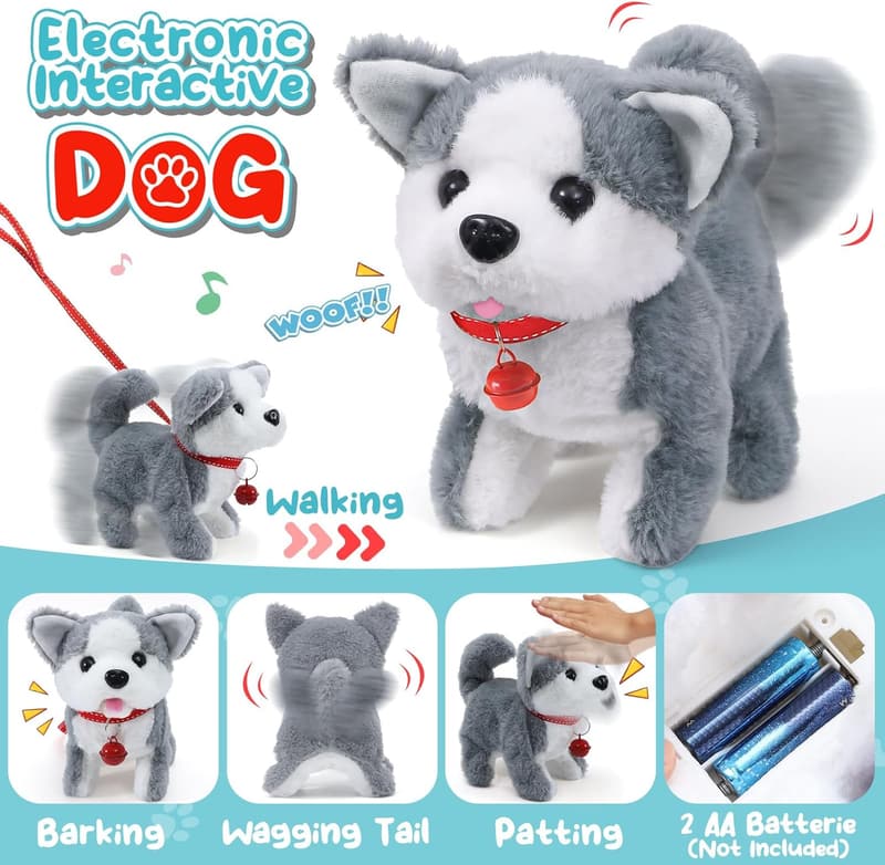Kids Veterinarian Playset with 22 Wooden Dog Toys for 3+ Years
