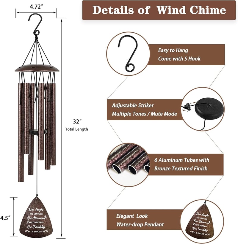 Friendship Wind Chimes - 32