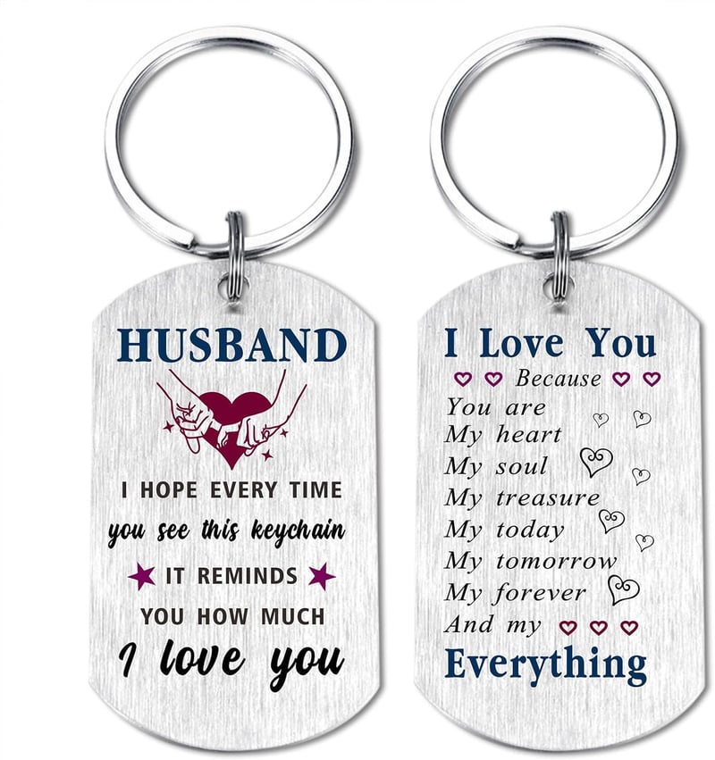 Father's Day Keychain for Husband from Wife