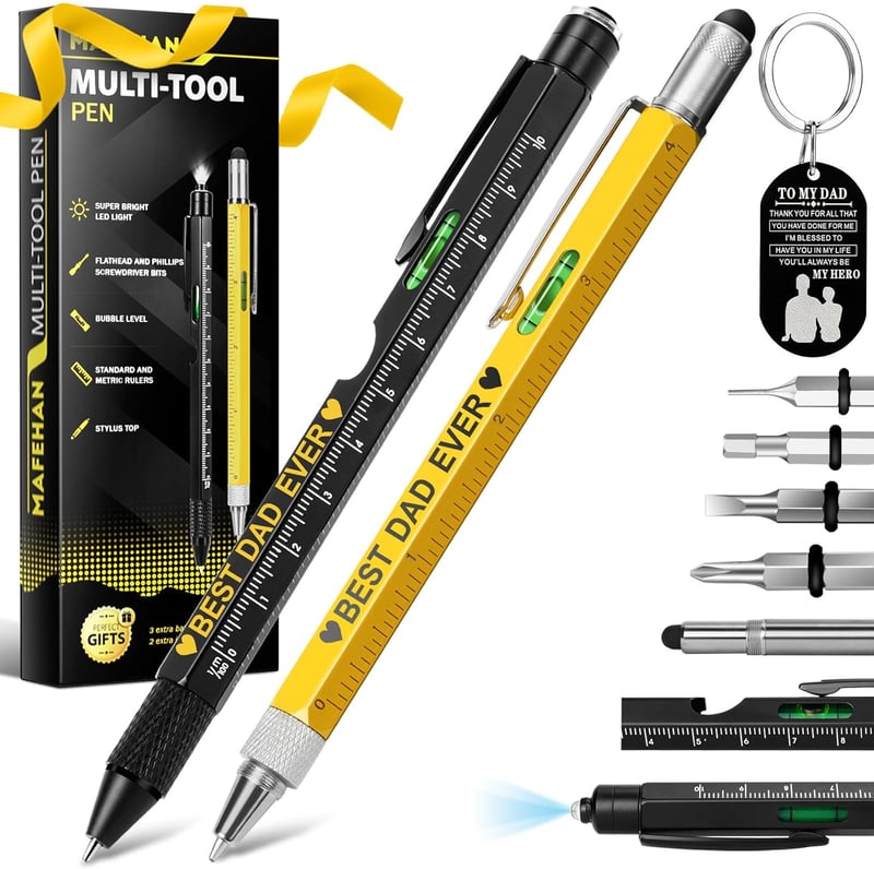 Christmas Multi-Tool Pen Set for Dads - 10 in 1