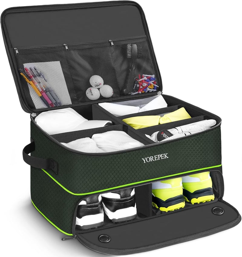 Golf Trunk Organizer with Ventilated Compartment for Men
