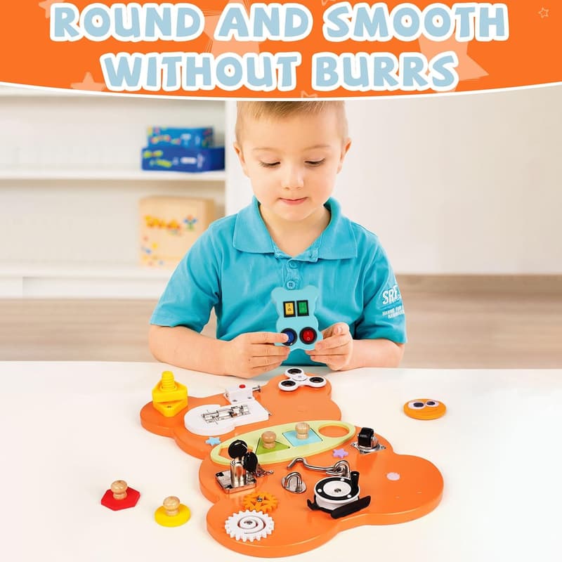Montessori Sensory Activity Board for Toddlers 3+