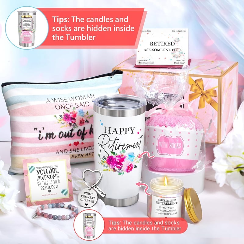 Happy Retirement 20OZ Tumbler Gift for Women & Mom