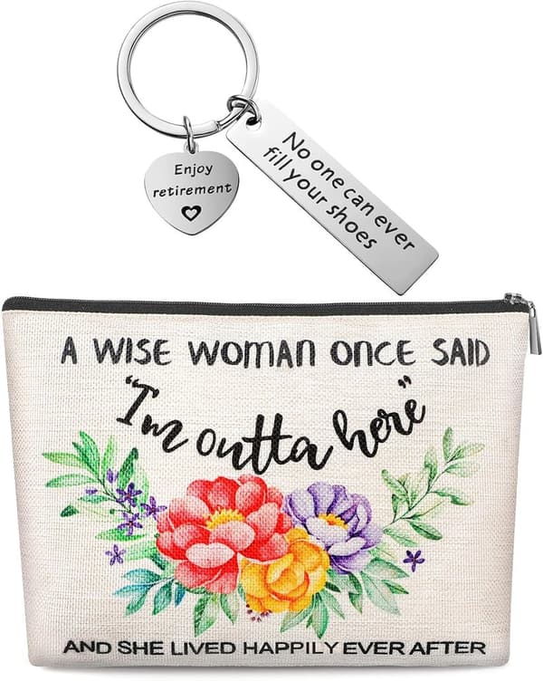 Teacher Appreciation Makeup Bag Keychain Gift for Women