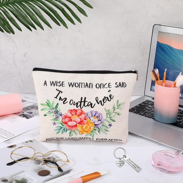 Teacher Appreciation Makeup Bag Keychain Gift for Women