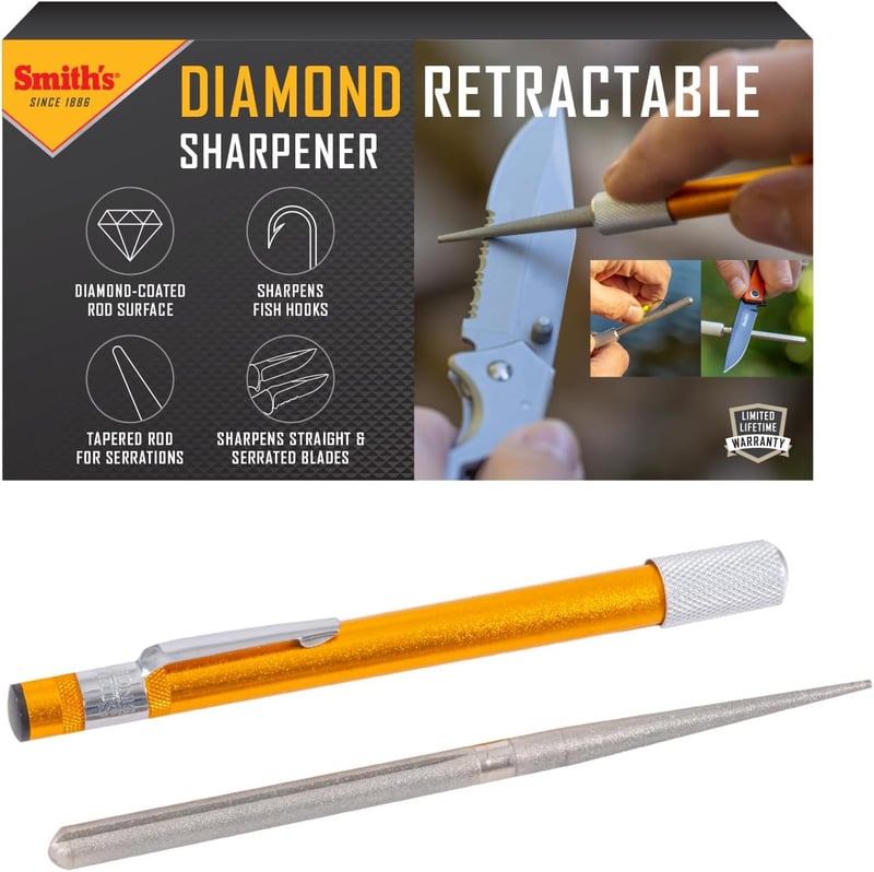 Gold Diamond Retractable Sharpener - Compact & Reversible