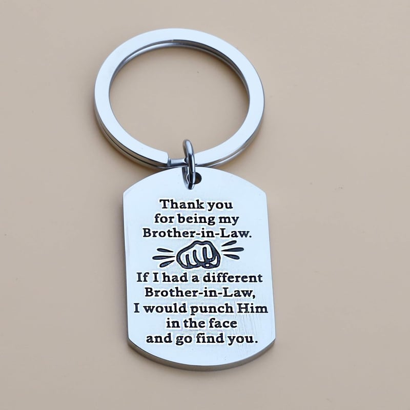 Thank You Brother-in-Law Keychain Gift