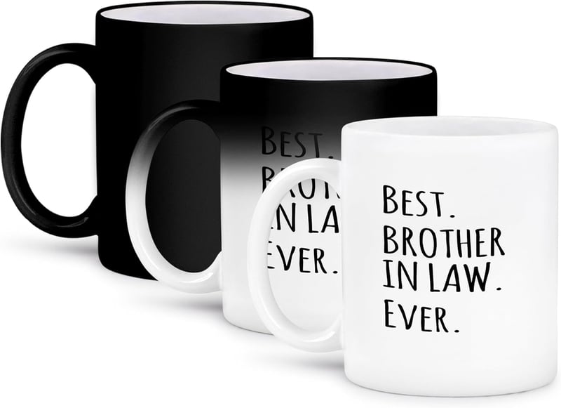 Best Brother-in-Law Ever Transforming Mug, 11 oz, Black