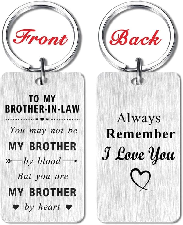Brother-in-Law Keychain - Perfect Gift for Father's Day