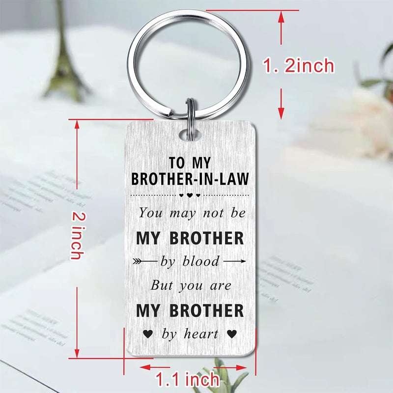 Brother-in-Law Keychain - Perfect Gift for Father's Day