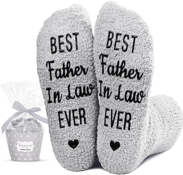 Men's Fuzzy Socks - Gift for Grandson, Father, or Uncle