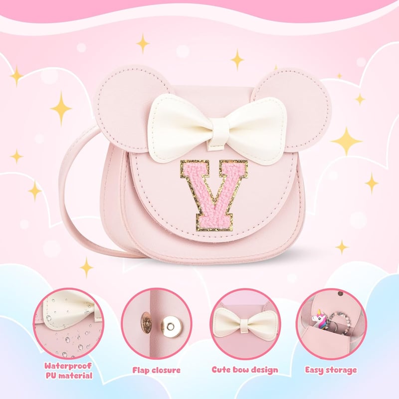 Personalized Toddler Crossbody Purse for Girls (Ages 1-8)