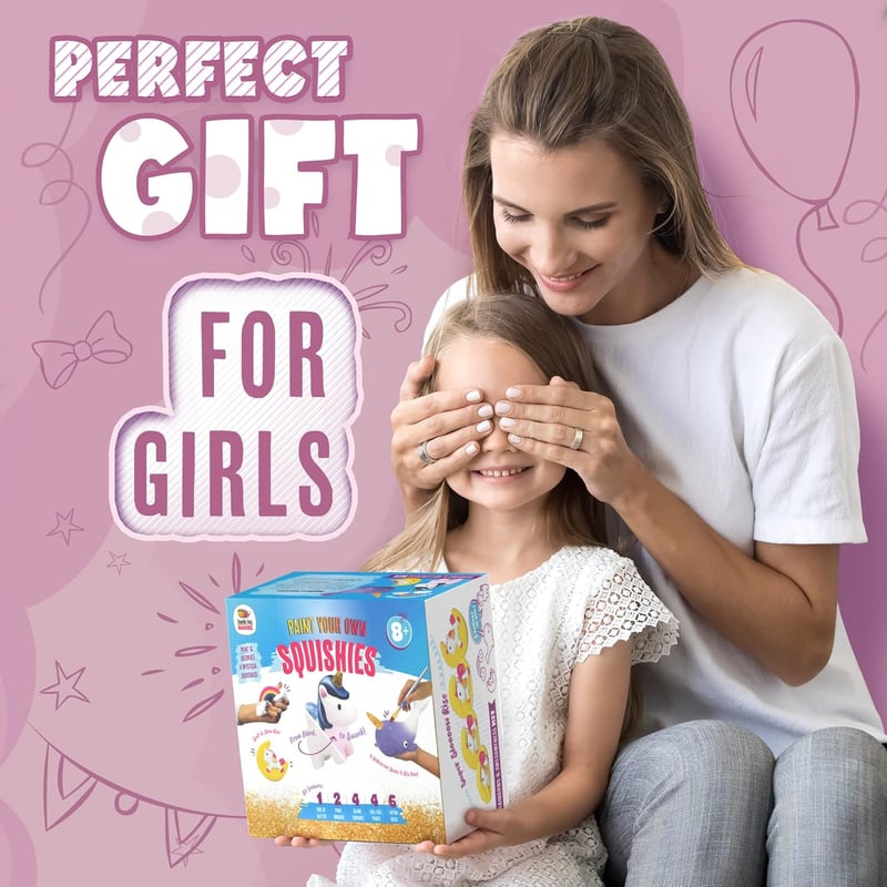 Unicorn Paint Your Own Squishies Kit for Kids Ages 8-12