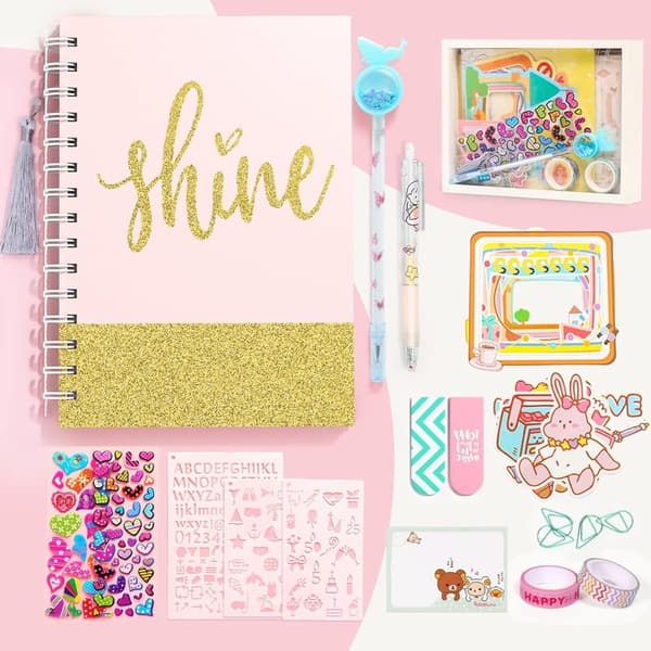 DIY Journal Kit for Girls Age 8-13 - Creative Birthday Gift