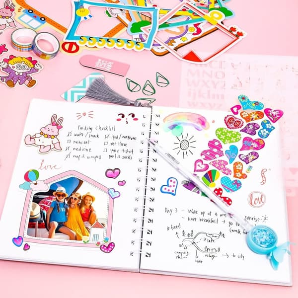 DIY Journal Kit for Girls Age 8-13 - Creative Birthday Gift