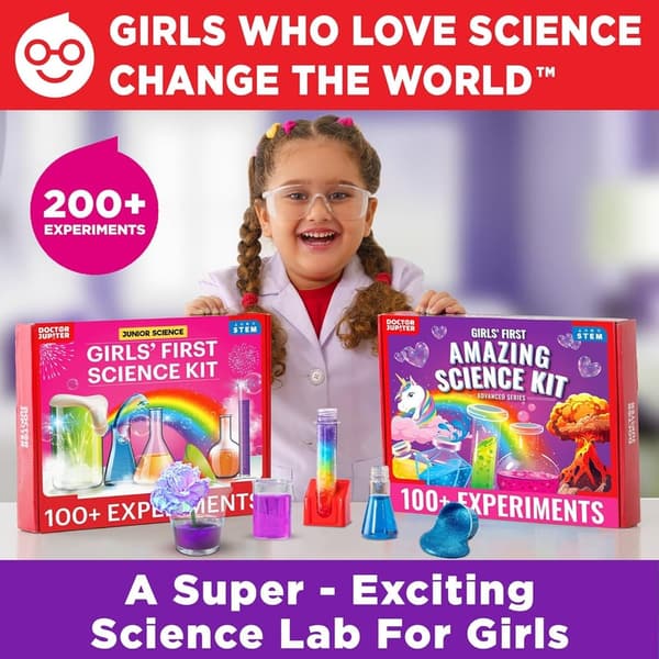 Girls' STEM Science Gift Set - Fun Learning Kit for Ages 4+