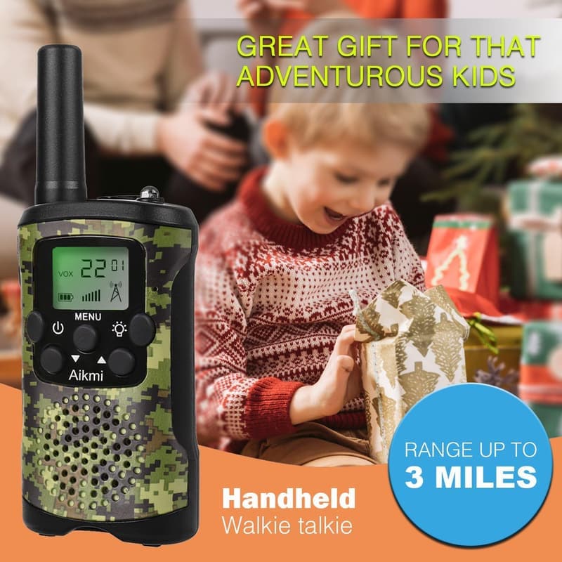 Kids' Walkie Talkies - 22 Channel, 3-Mile Range, Durable Adventure Toy