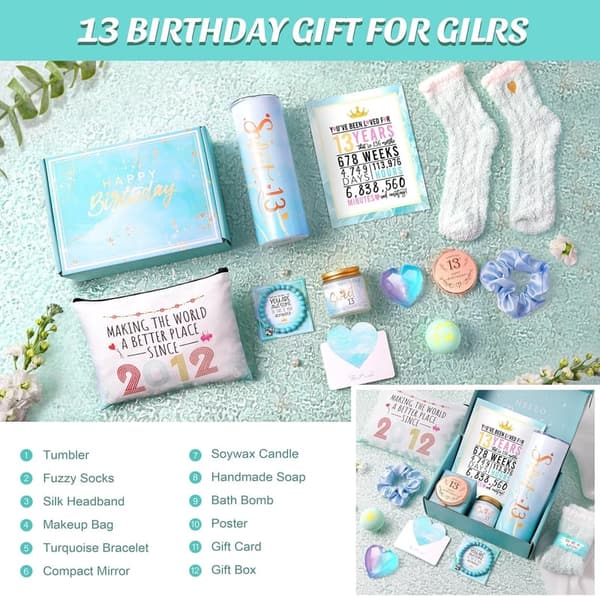 Happy 13th Birthday Gifts for Girls - Fun Gift Ideas for Teens