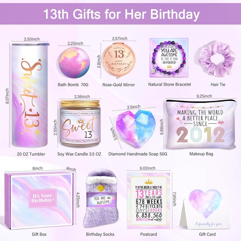 13th Birthday Gifts for Girls - Unique Ideas for Teens