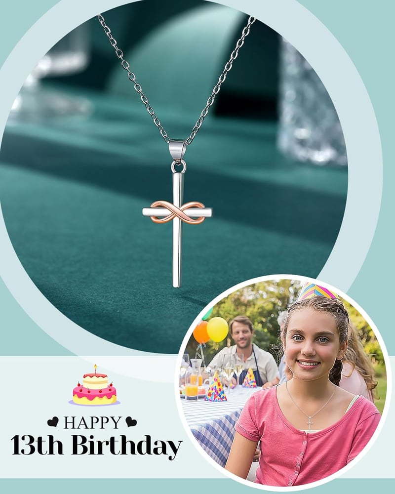 Happy 13th Birthday Necklace Gift for Girls