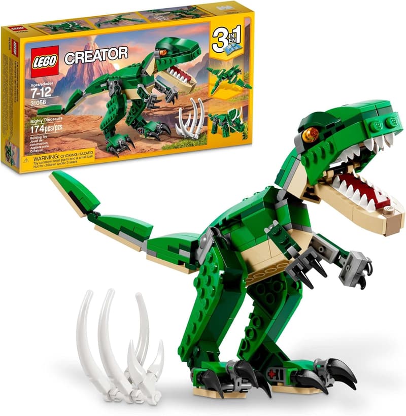LEGO Creator 3-in-1 Mighty Dinosaur Toy for Ages 7-12