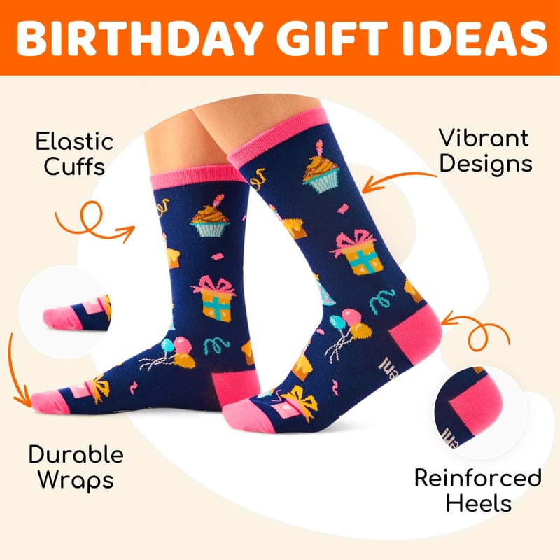 Birthday Gift Socks for 13-Year-Old Girls