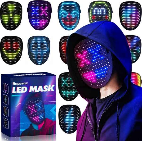 LED Gesture Sensing Mask for Halloween Costume Party