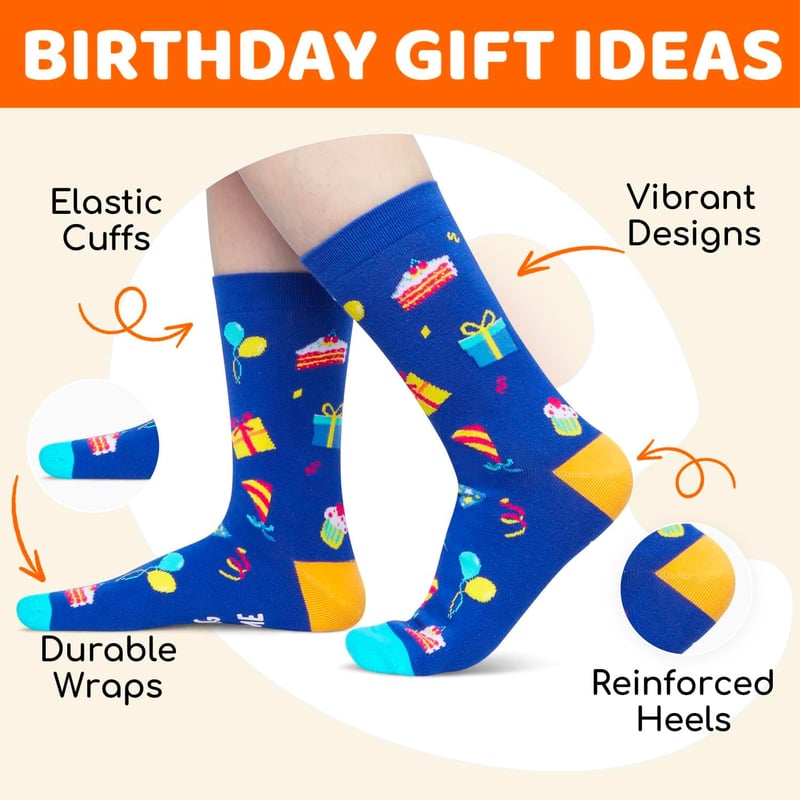 Birthday Gift Socks for Teens (Ages 13-19)