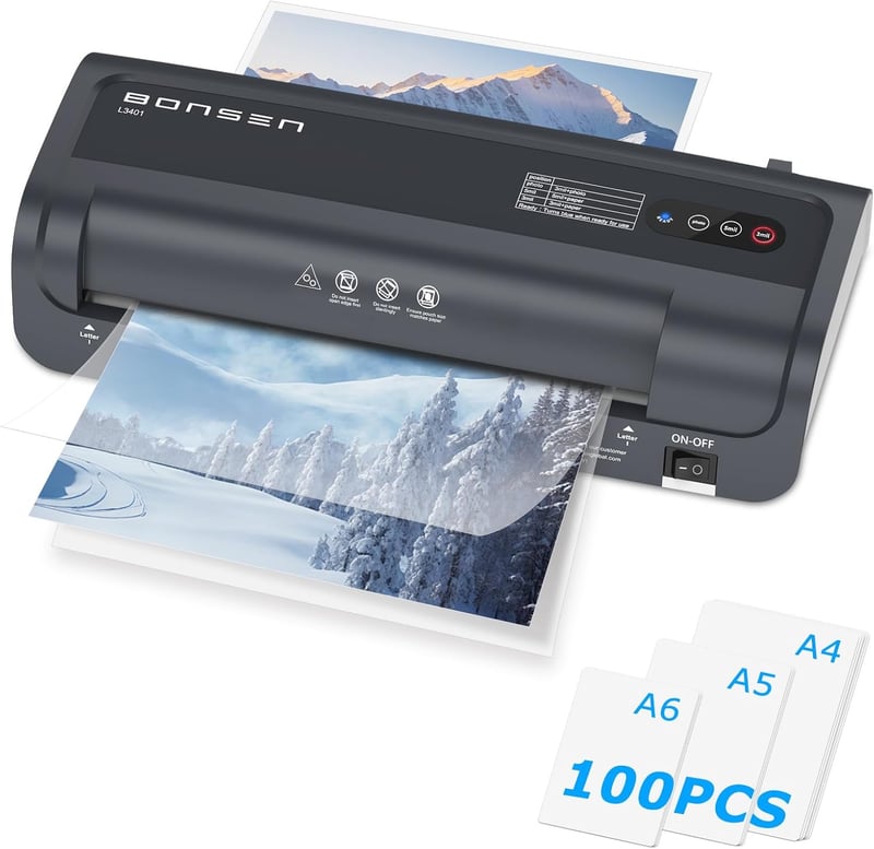 Thermal Laminator Machine with 100 Sheets for Home & School