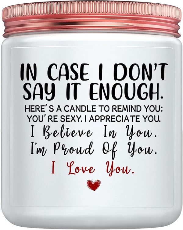 Anniversary Candle Gift for Him with 