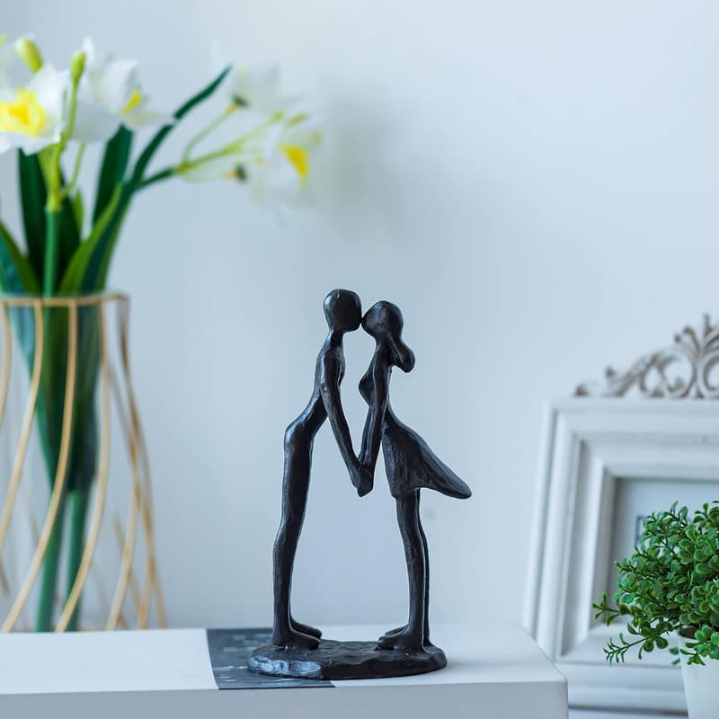 Couples' Anniversary Gift: Modern Abstract Iron Sculptures