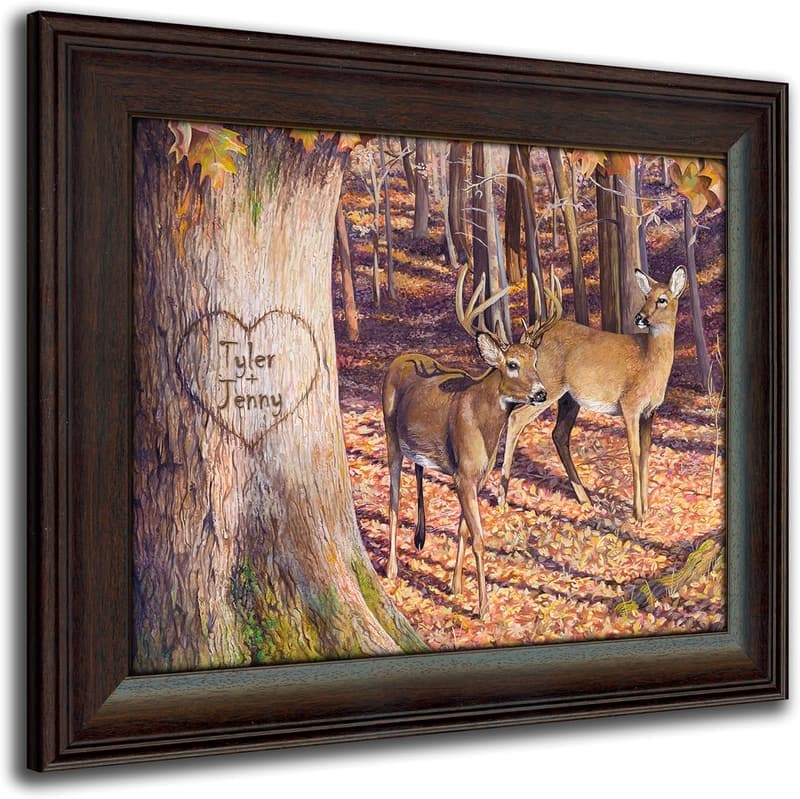 Personalized Wildlife Art Print for Weddings or Anniversaries