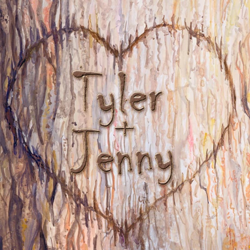 Personalized Wildlife Art Print for Weddings or Anniversaries