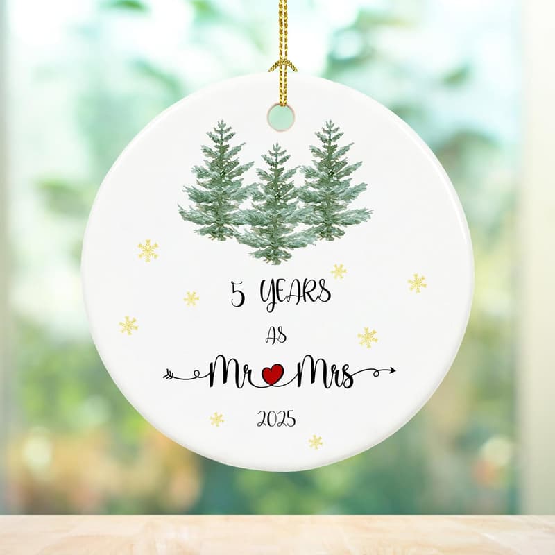 5th Anniversary Ceramic Keepsake for Couples - 2.9