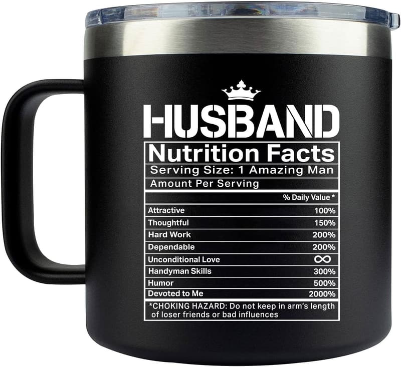 Valentine's Gift for Husband - Funny Insulated Coffee Mug