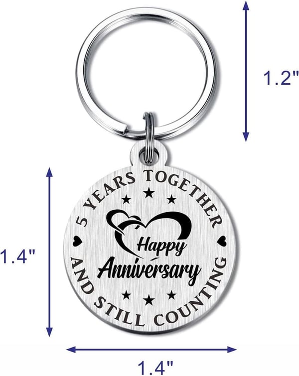 Happy Anniversary Keychain Gifts for Couples