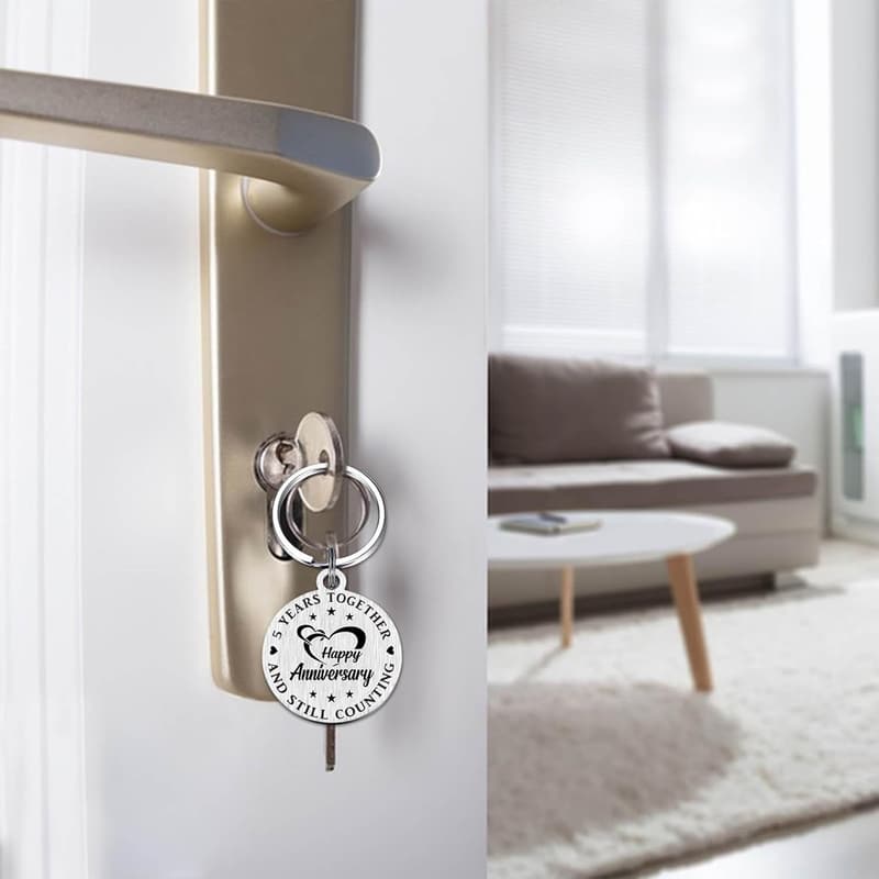 Happy Anniversary Keychain Gifts for Couples