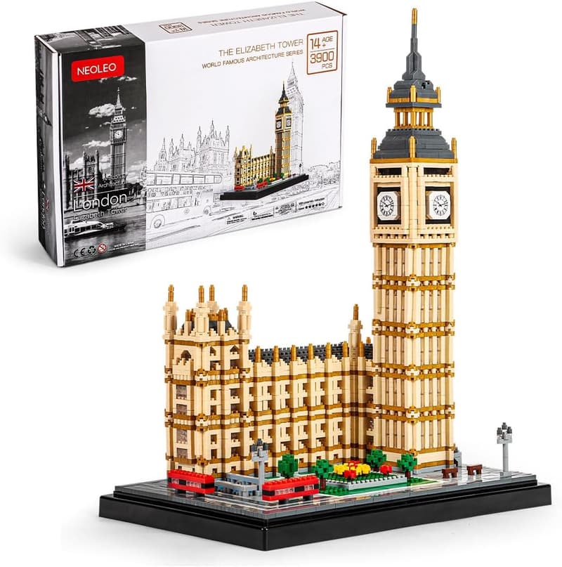 Big Ben Building Blocks Set (3900+ PCS) - Architectural Model Toy